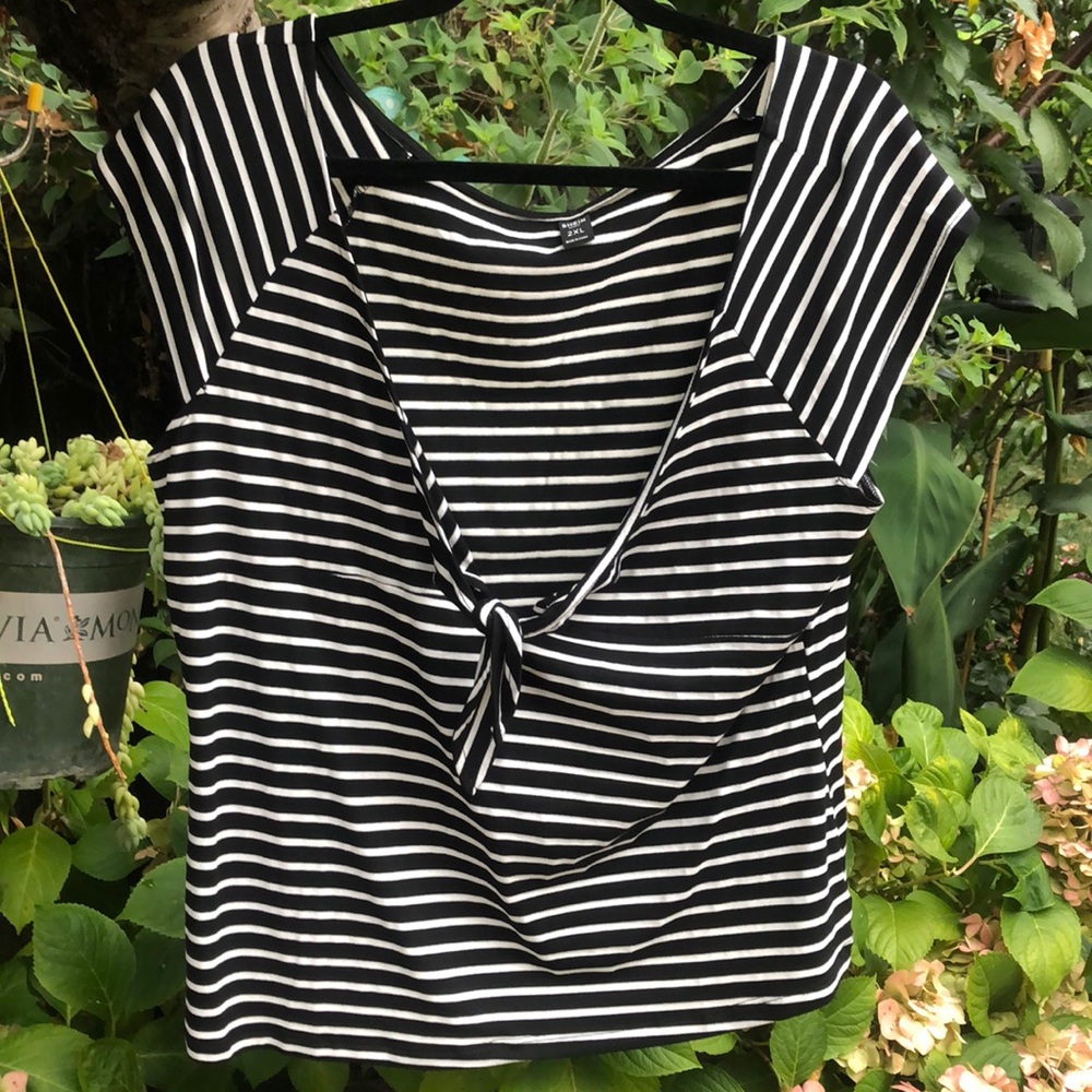 SHEIN! NWOT striped tee.